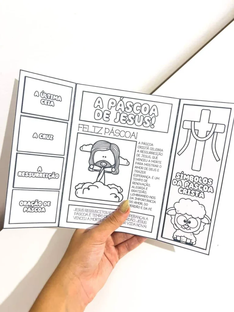 Lapbook Páscoa Cristã para Colorir — foto 6