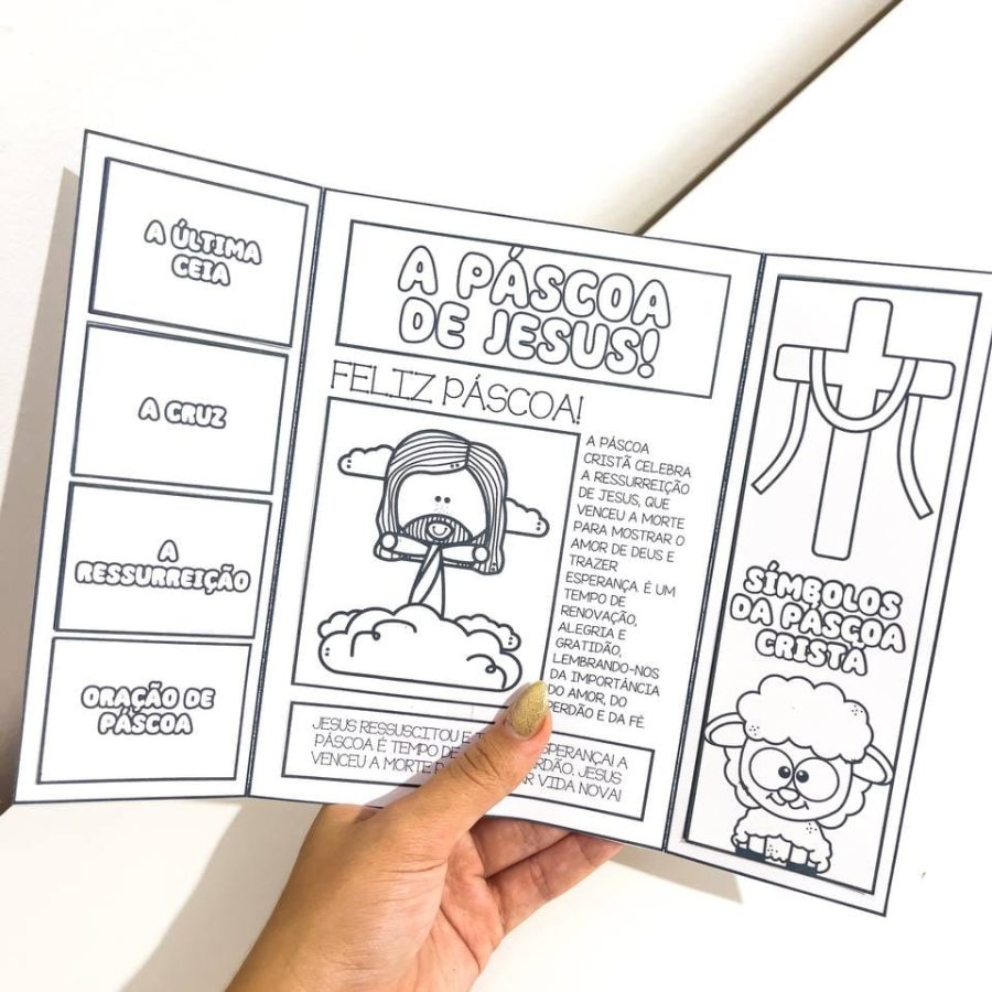 Lapbook Páscoa Cristã - Páscoa - Pedagogia de Ideias Lapbook Páscoa Cristã - Páscoa
