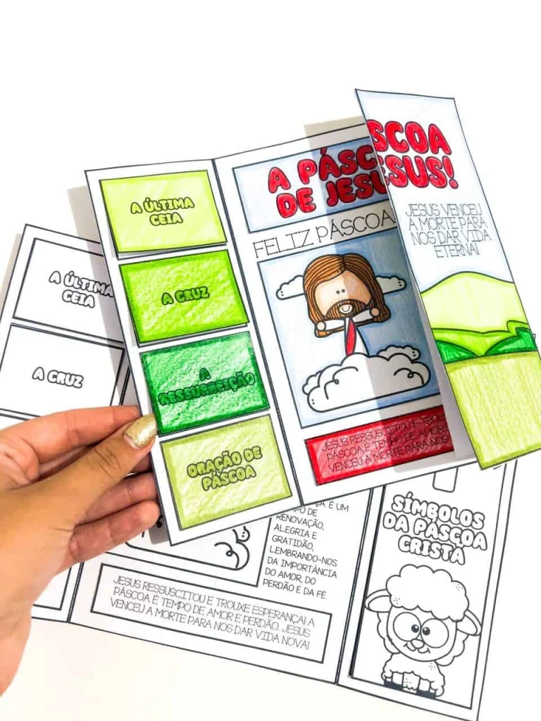 Lapbook Páscoa Cristã para Colorir — foto 5