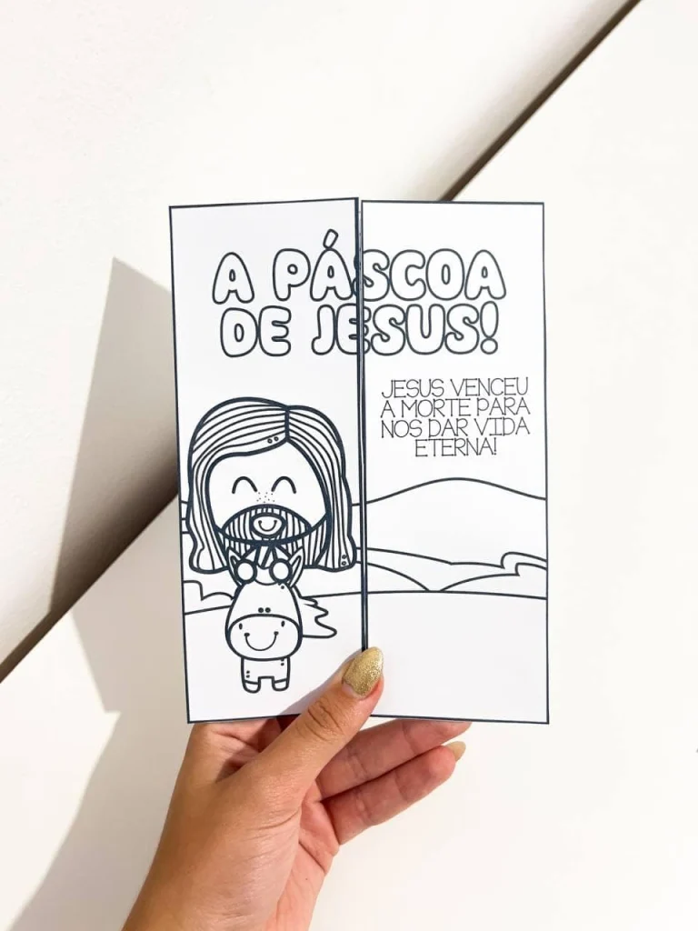 Lapbook Páscoa Cristã para Colorir — foto 4