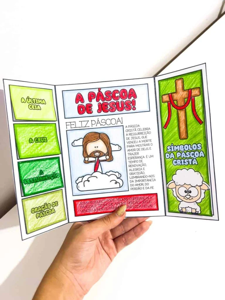 Lapbook Páscoa Cristã para Colorir — foto 1
