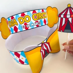 Lembrancinha de circo com tema de festa infantil.