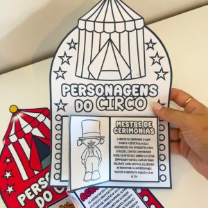 Livrinho Interativo - Personagens do Circo - Dia do Circo - Pedagogia de Ideias Livrinho Interativo - Personagens do Circo - Dia do Circo
