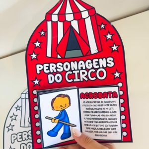 Livrinho Interativo - Personagens do Circo - Dia do Circo - Pedagogia de Ideias Livrinho Interativo - Personagens do Circo - Dia do Circo