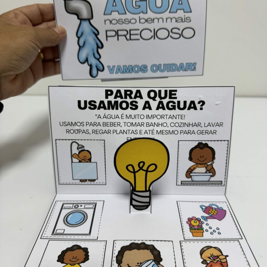 Livro Pop-Up: Água - Dia da Água - Pedagogia de Ideias Livro Pop-Up: Água - Dia da Água