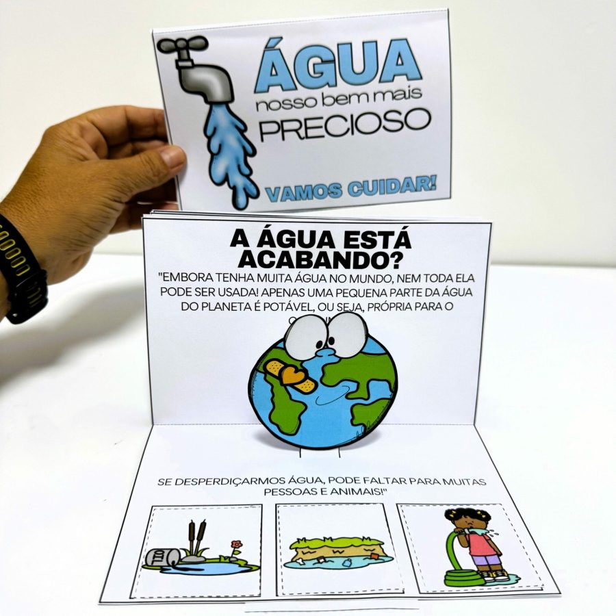 Livro Pop-Up: Água - Dia da Água - Pedagogia de Ideias Livro Pop-Up: Água - Dia da Água