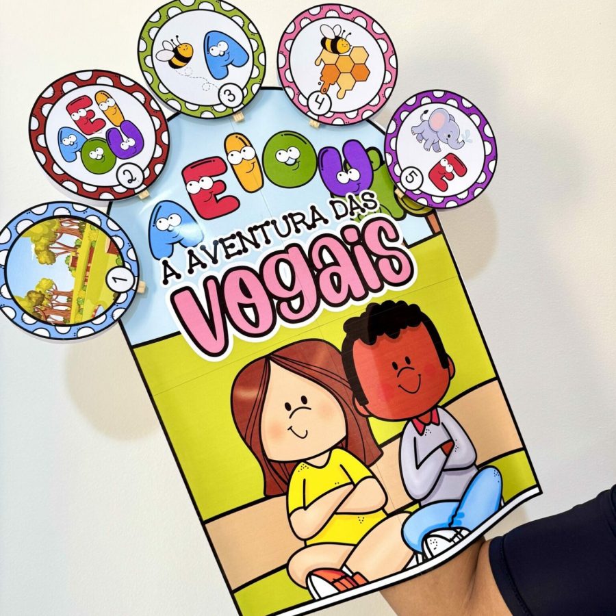 Luva Gigante - A Aventura das Vogais - Alfabetização - Pedagogia de Ideias Luva Gigante - A Aventura das Vogais - Alfabetização