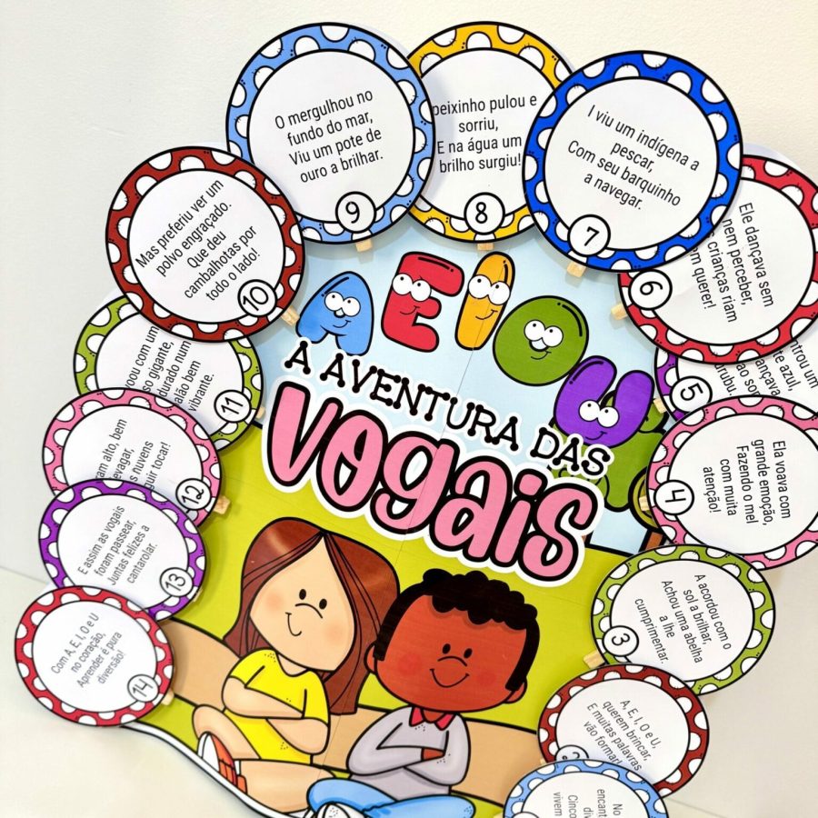 Luva Gigante - A Aventura das Vogais - Alfabetização - Pedagogia de Ideias Luva Gigante - A Aventura das Vogais - Alfabetização