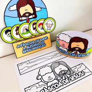 Luva Interativa - A Páscoa de Jesus - Páscoa - Pedagogia de Ideias Luva Interativa - A Páscoa de Jesus - Páscoa