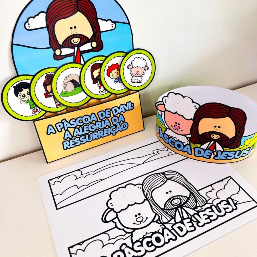 Luva Interativa - A Páscoa de Jesus - Páscoa - Pedagogia de Ideias Luva Interativa - A Páscoa de Jesus - Páscoa