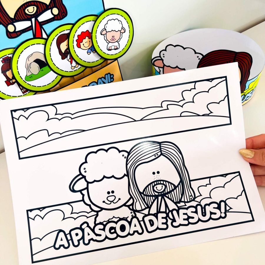 Luva Interativa - A Páscoa de Jesus - Páscoa - Pedagogia de Ideias Luva Interativa - A Páscoa de Jesus - Páscoa