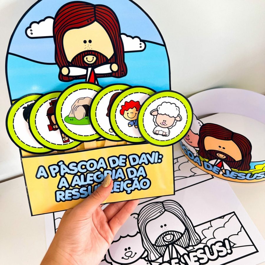 Luva Interativa - A Páscoa de Jesus - Páscoa - Pedagogia de Ideias Luva Interativa - A Páscoa de Jesus - Páscoa