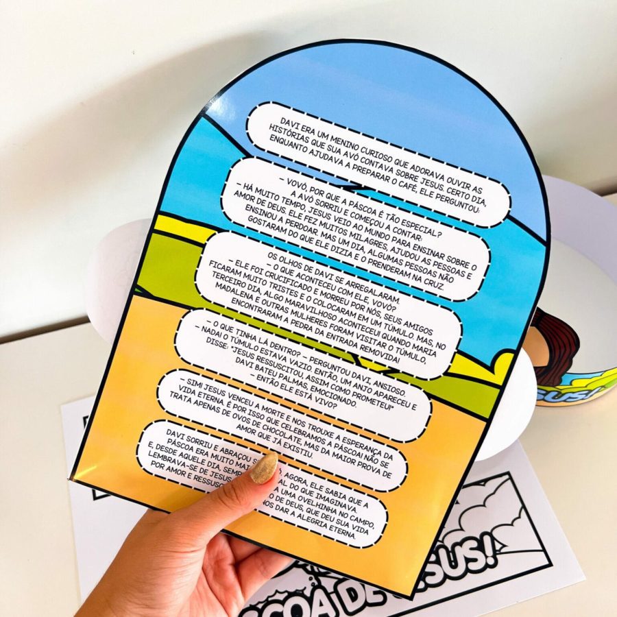 Luva Interativa - A Páscoa de Jesus - Páscoa - Pedagogia de Ideias Luva Interativa - A Páscoa de Jesus - Páscoa