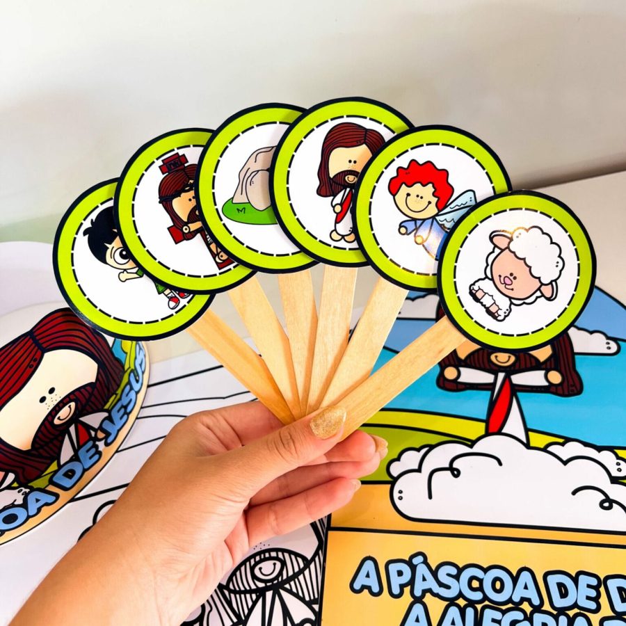 Luva Interativa - A Páscoa de Jesus - Páscoa - Pedagogia de Ideias Luva Interativa - A Páscoa de Jesus - Páscoa
