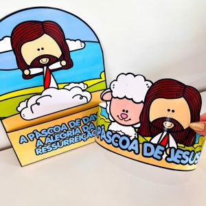 Luva Interativa - A Páscoa de Jesus - Páscoa - Pedagogia de Ideias Luva Interativa - A Páscoa de Jesus - Páscoa