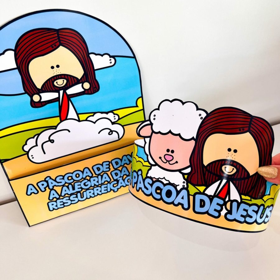Luva Interativa - A Páscoa de Jesus - Páscoa - Pedagogia de Ideias Luva Interativa - A Páscoa de Jesus - Páscoa