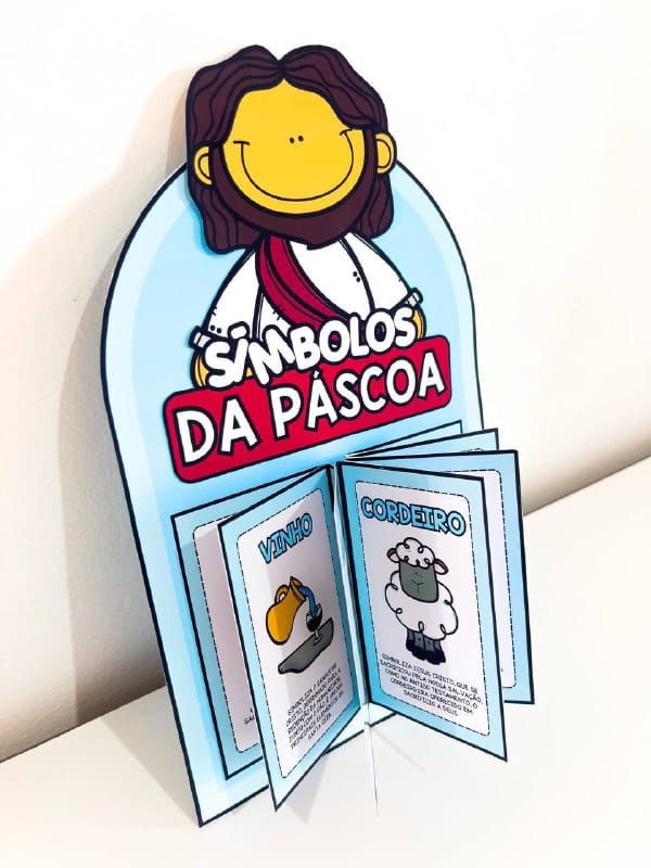Luva Livro Símbolos da Páscoa - Páscoa - Pedagogia de Ideias Luva Livro Símbolos da Páscoa - Páscoa