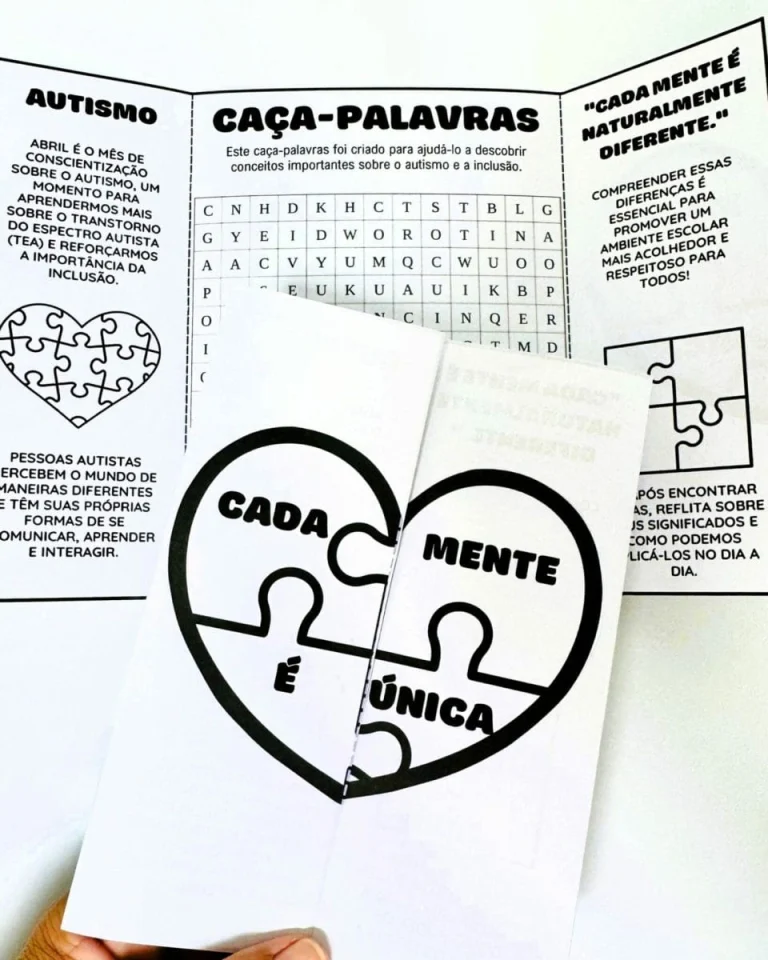 Mural Autismo com Caça-Palavras — foto 5
