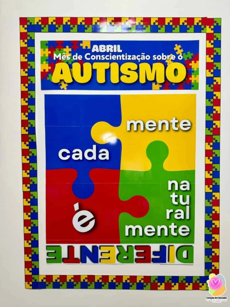 Mural Autismo com Caça-Palavras — foto 4