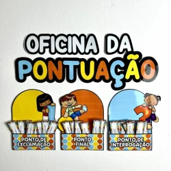 Atividades de pontuação para crianças na Oficina da Pontuação.