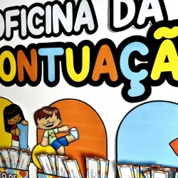 Atividades de pontuação para crianças na Oficina da Pontuação.