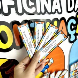 Cartões de atividades de pontuação para crianças na sala de aula.