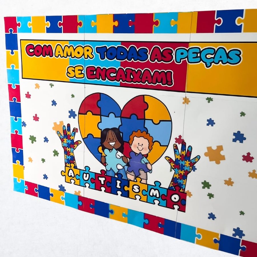 Painel - Autismo - Com Amor - Inclusão e Diversidade - Pedagogia de Ideias Painel - Autismo - Com Amor - Inclusão e Diversidade