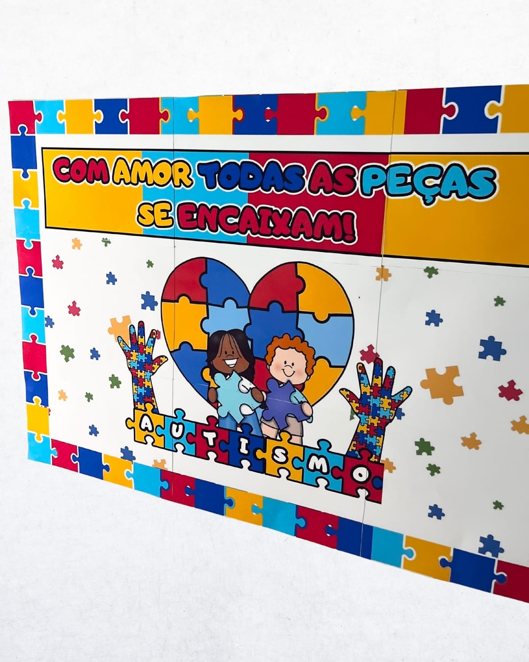 Painel - Autismo - Com Amor - Inclusão e Diversidade - Pedagogia de Ideias Painel - Autismo - Com Amor - Inclusão e Diversidade