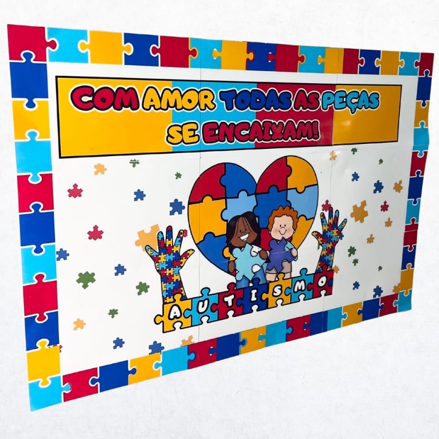 Painel - Autismo - Com Amor - Inclusão e Diversidade - Pedagogia de Ideias Painel - Autismo - Com Amor - Inclusão e Diversidade