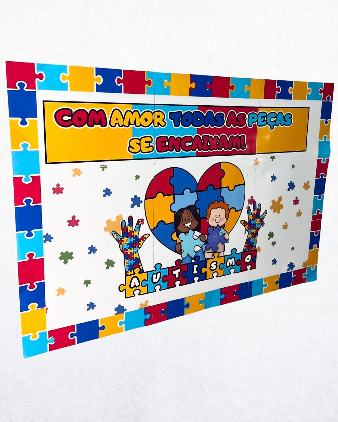 Painel - Autismo - Com Amor - Inclusão e Diversidade - Pedagogia de Ideias Painel - Autismo - Com Amor - Inclusão e Diversidade