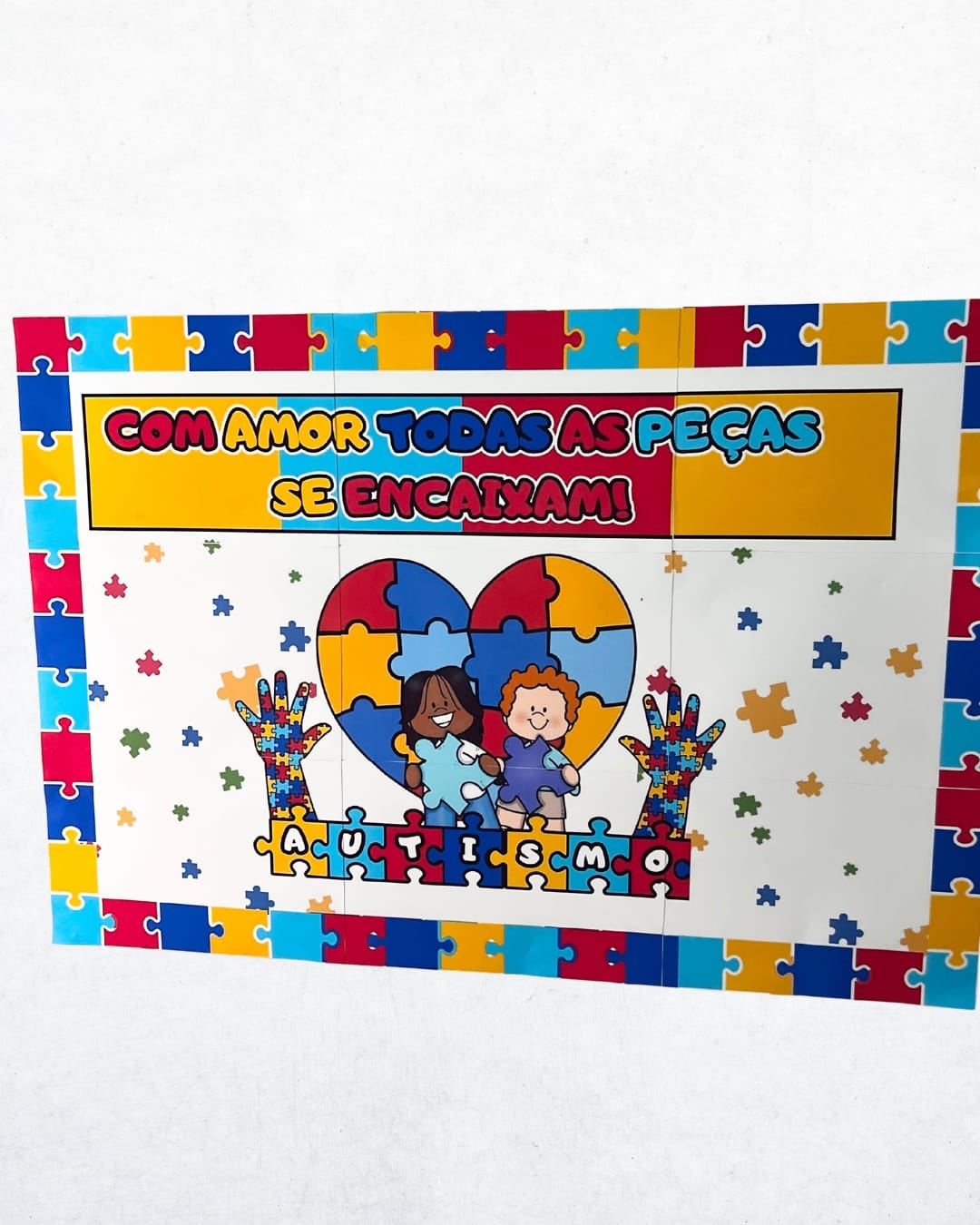 Painel - Autismo - Com Amor - Inclusão e Diversidade - Pedagogia de Ideias Painel - Autismo - Com Amor - Inclusão e Diversidade