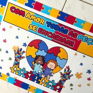 Painel - Autismo - Com Amor - Inclusão e Diversidade - Pedagogia de Ideias Painel - Autismo - Com Amor - Inclusão e Diversidade