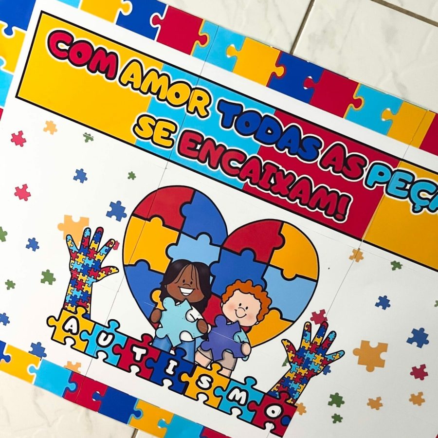 Painel - Autismo - Com Amor - Inclusão e Diversidade - Pedagogia de Ideias Painel - Autismo - Com Amor - Inclusão e Diversidade