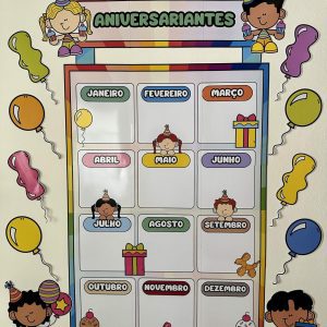 Painel de Aniversariantes - Apoio Visual