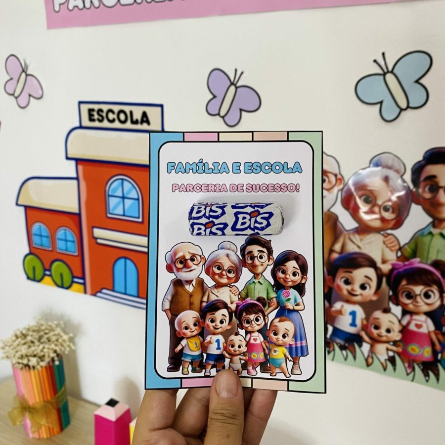 Painel - Família e Escola - Apoio Visual - Pedagogia de Ideias Painel - Família e Escola - Apoio Visual