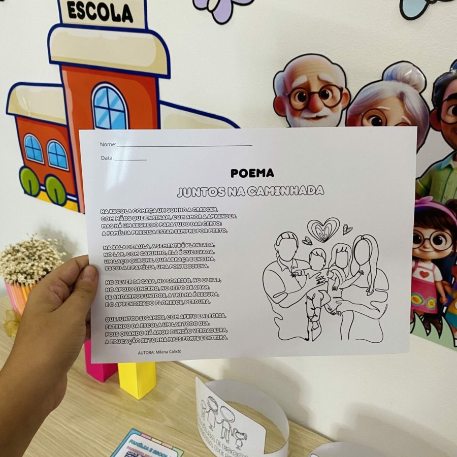 Painel - Família e Escola - Apoio Visual - Pedagogia de Ideias Painel - Família e Escola - Apoio Visual