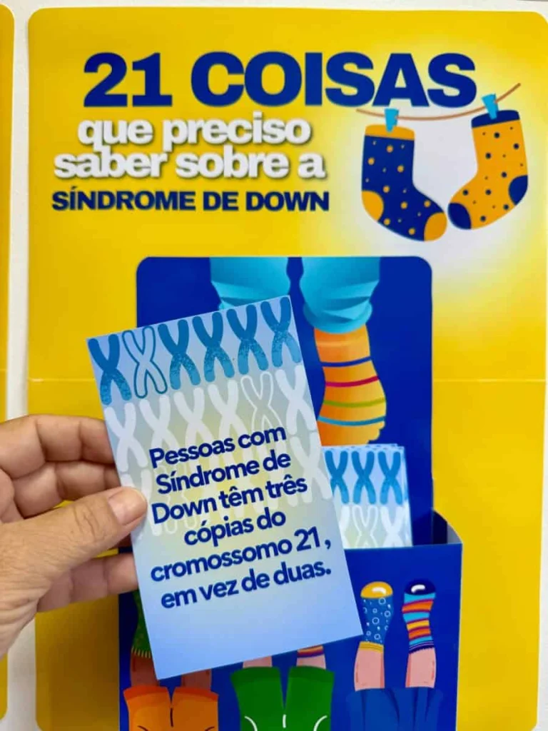Painel Informativo Síndrome de Down com 21 Cartas — foto 6