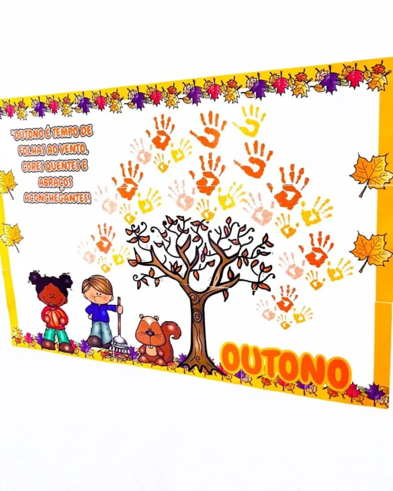Painel Interativo do Outono com Mãozinhas — foto 4