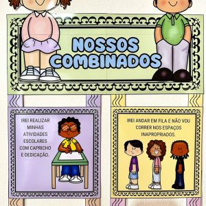 Painel Nossos Combinados - Apoio Visual - Pedagogia de Ideias Painel Nossos Combinados - Apoio Visual