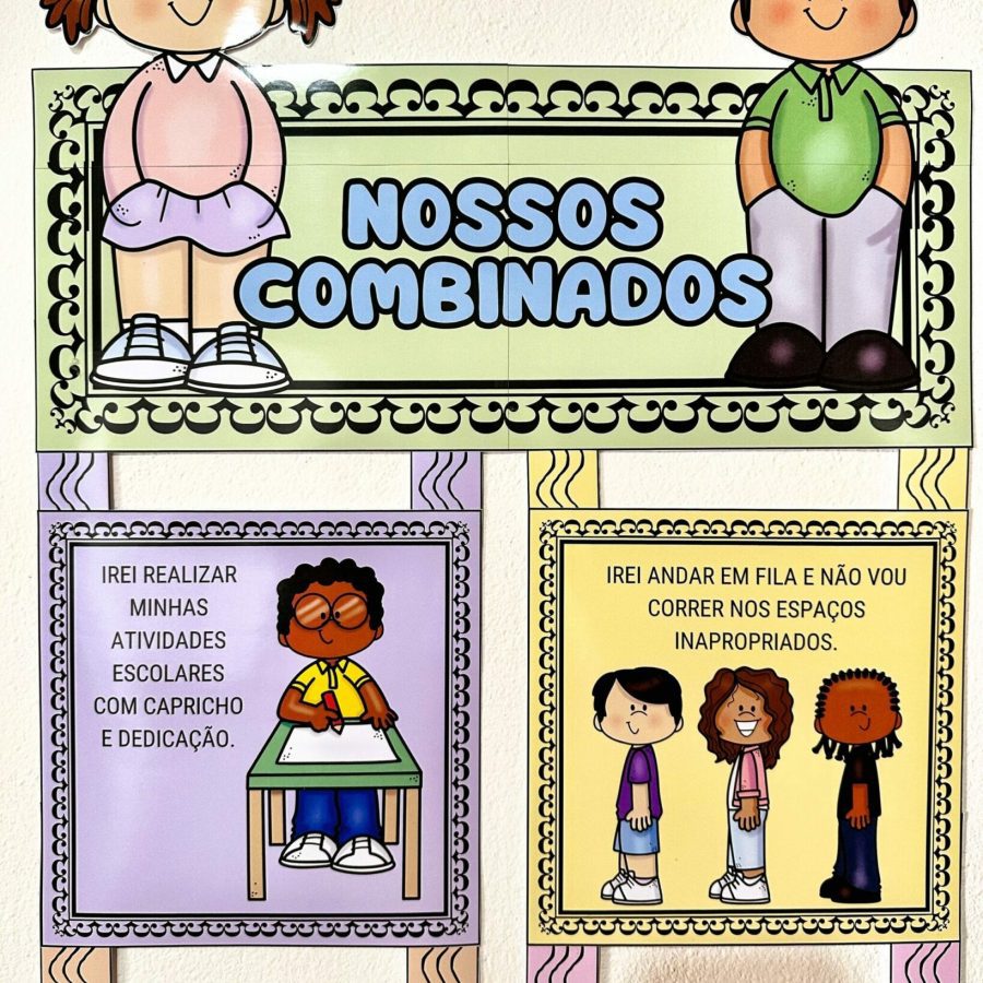 Painel Nossos Combinados - Apoio Visual - Pedagogia de Ideias Painel Nossos Combinados - Apoio Visual