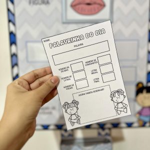 Palavrinha do Dia - Apoio Visual