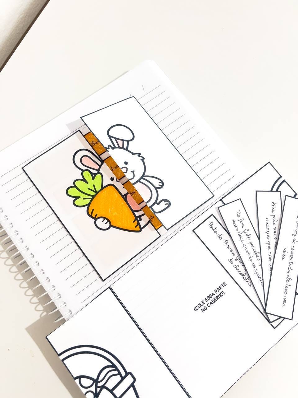 Textos Fatiados de Páscoa (Letra Cursiva) - Páscoa - Pedagogia de Ideias Textos Fatiados de Páscoa (Letra Cursiva) - Páscoa