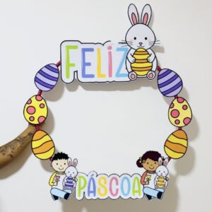 Decoração Bambolê - Feliz Páscoa