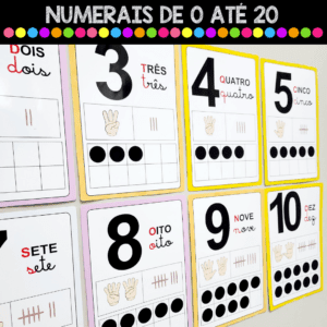 Cartaz - Numerais de 0 a 20 - Cores