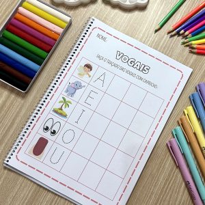 Apostila - Conhecendo as Vogais - Alfabetização - Pedagogia de Ideias Apostila - Conhecendo as Vogais - Alfabetização