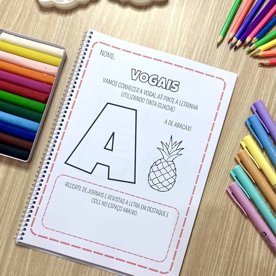 Apostila - Conhecendo as Vogais - Alfabetização - Pedagogia de Ideias Apostila - Conhecendo as Vogais - Alfabetização