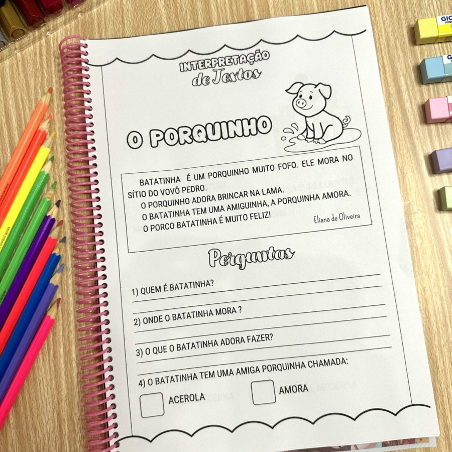 Apostila Interpretação de Textos - Alfabetização - Pedagogia de Ideias Apostila Interpretação de Textos - Alfabetização