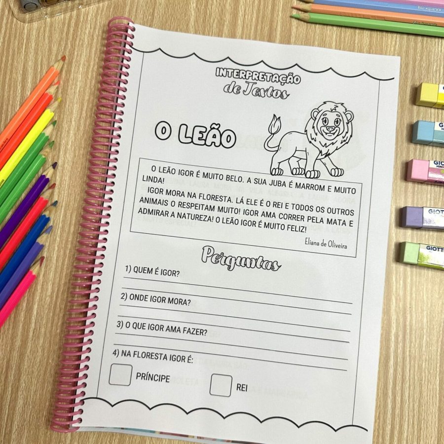 Apostila Interpretação de Textos - Alfabetização - Pedagogia de Ideias Apostila Interpretação de Textos - Alfabetização