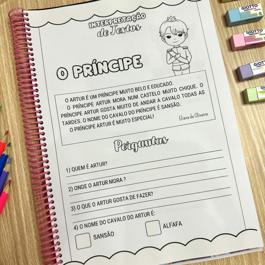 Apostila Interpretação de Textos - Alfabetização - Pedagogia de Ideias Apostila Interpretação de Textos - Alfabetização