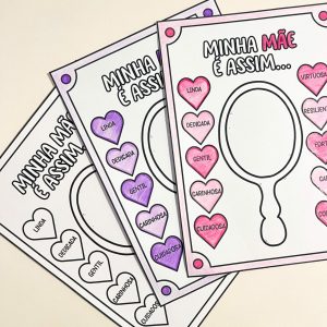 Atividade - Espelho Minha Mãe é Assim - Dia das Mães - Pedagogia de Ideias Atividade - Espelho Minha Mãe é Assim - Dia das Mães